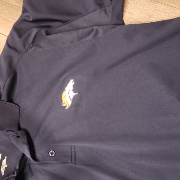 NFL Blue Polo Shirt with Denver Broncos Logo - Picture 2 of 4